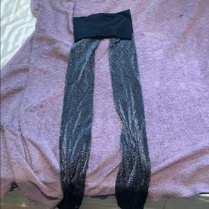 Glittery stocking leggings